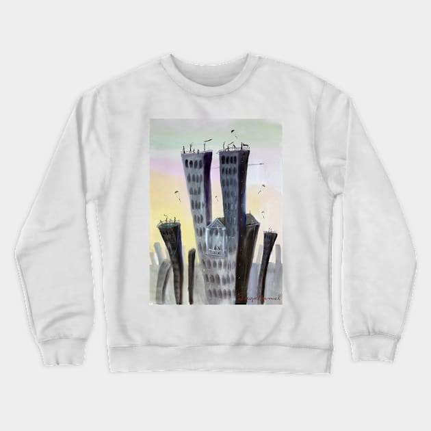 Ghost town Crewneck Sweatshirt by diegomanuel